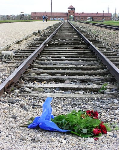 Entrance to the Auswitch concentration camp.